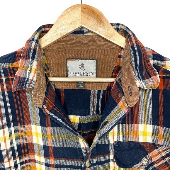 Legendary Whitetails Buck Camp Long Sleeve Flannel Men’s Md Homestead Plaid - Picture 6 of 13